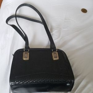 Tooled black leather purse marlo